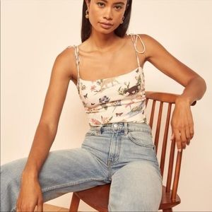 Reformation Lupe Tie Cami Size 2
